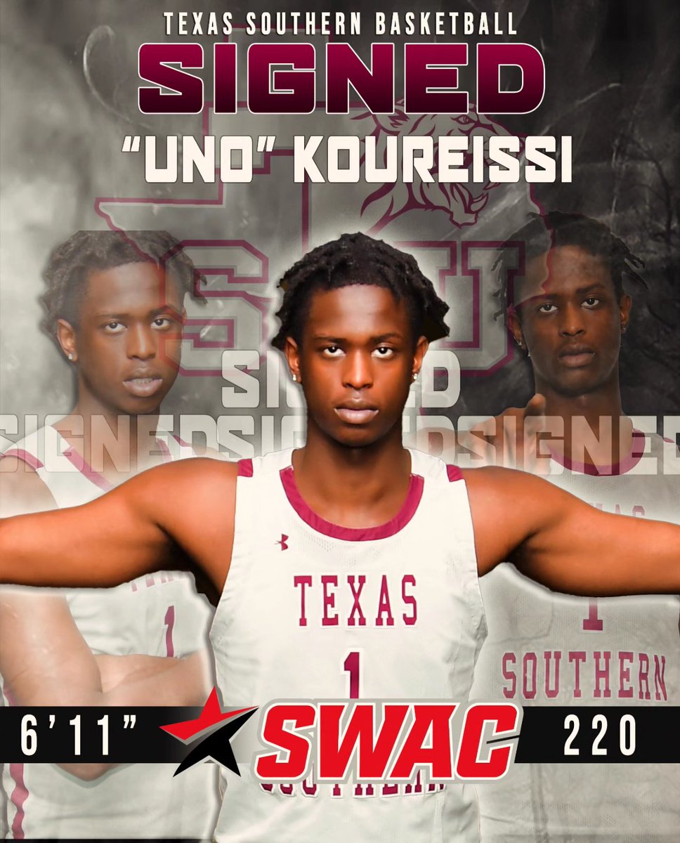 Tiger fans, lets give a warm welcome to our new basketball signee Oumar 'UNO' Koureissi from Harlem, NY , Welcome to Texas Southern University #BeLegendary #GoTigers #TexasSouthernBasketball #TSUProud