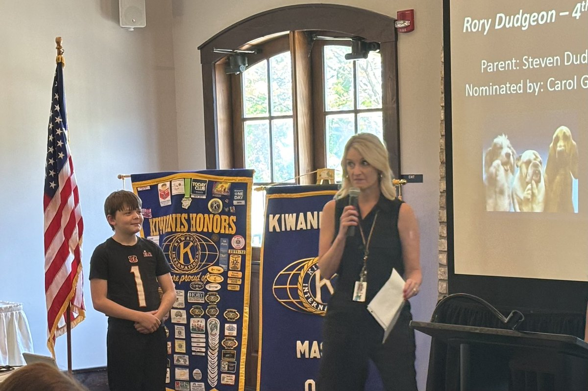 It was a pleasure to celebrate 4th grade Comet, Rory, as our Kiwanis Student of the Year! He brings such a positive presence to our learning community, & his kind heart and optimistic mindset are difference makers! Rory & his teacher,@MrsG714, make a pretty amazing team!