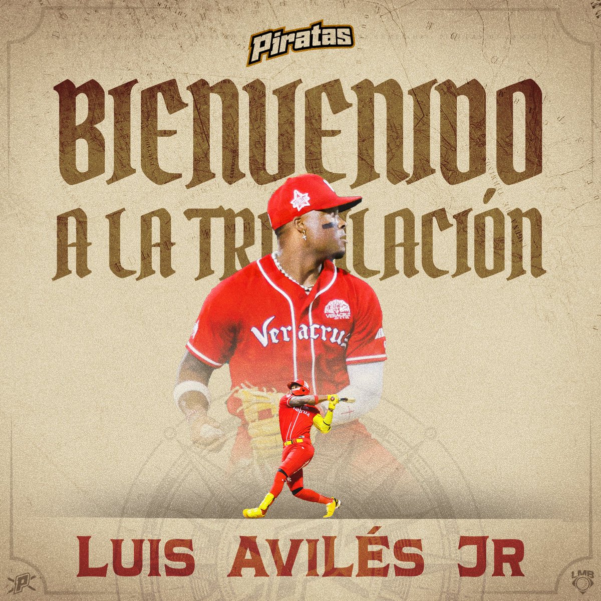 ¡Bienvenido @LJaviles99_Jr! 🇨🇺⚾️ Solidez a la defensiva y poder en los batazos, ¡Con tu energía ganaremos muchas batallas! 👏🏼🏴‍☠️ Llega a cambio por Wendell Rijo 🔁 @elaguilabeisbol #TodosABordo