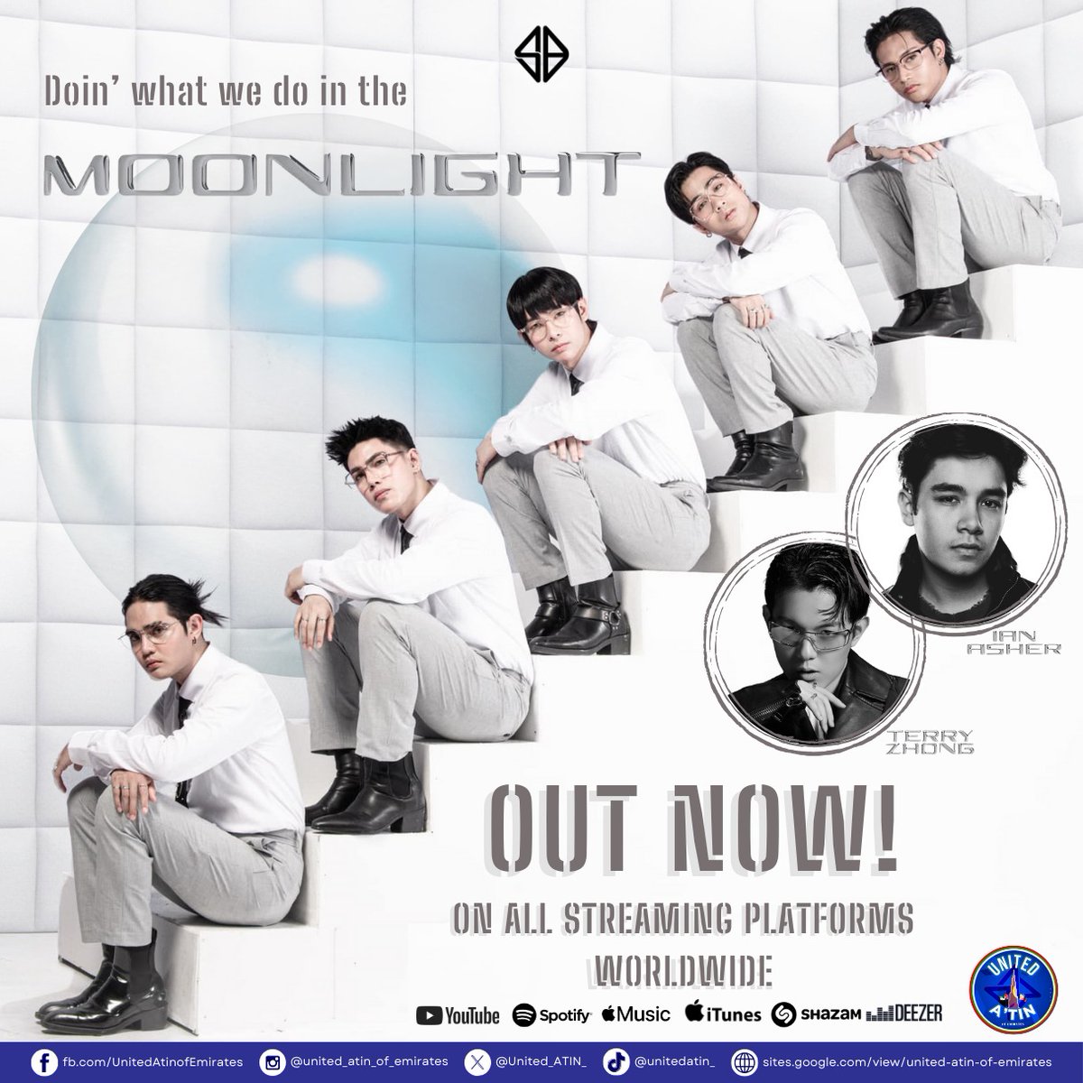 It's finally out now in UAE!🇦🇪 LEZZGO A'TIN! LET'S STREAM 'MOONLIGHT' Out now in all music platforms! ❗️Remember A'tin in UAE - mass purchase in Itunes later at 8AM! ⚪️ 'MOONLIGHT' OUT NOW by Ian Asher, SB19, Terry Zhong Listen here: 🔗 orcd.co/inthemoonlight Official…