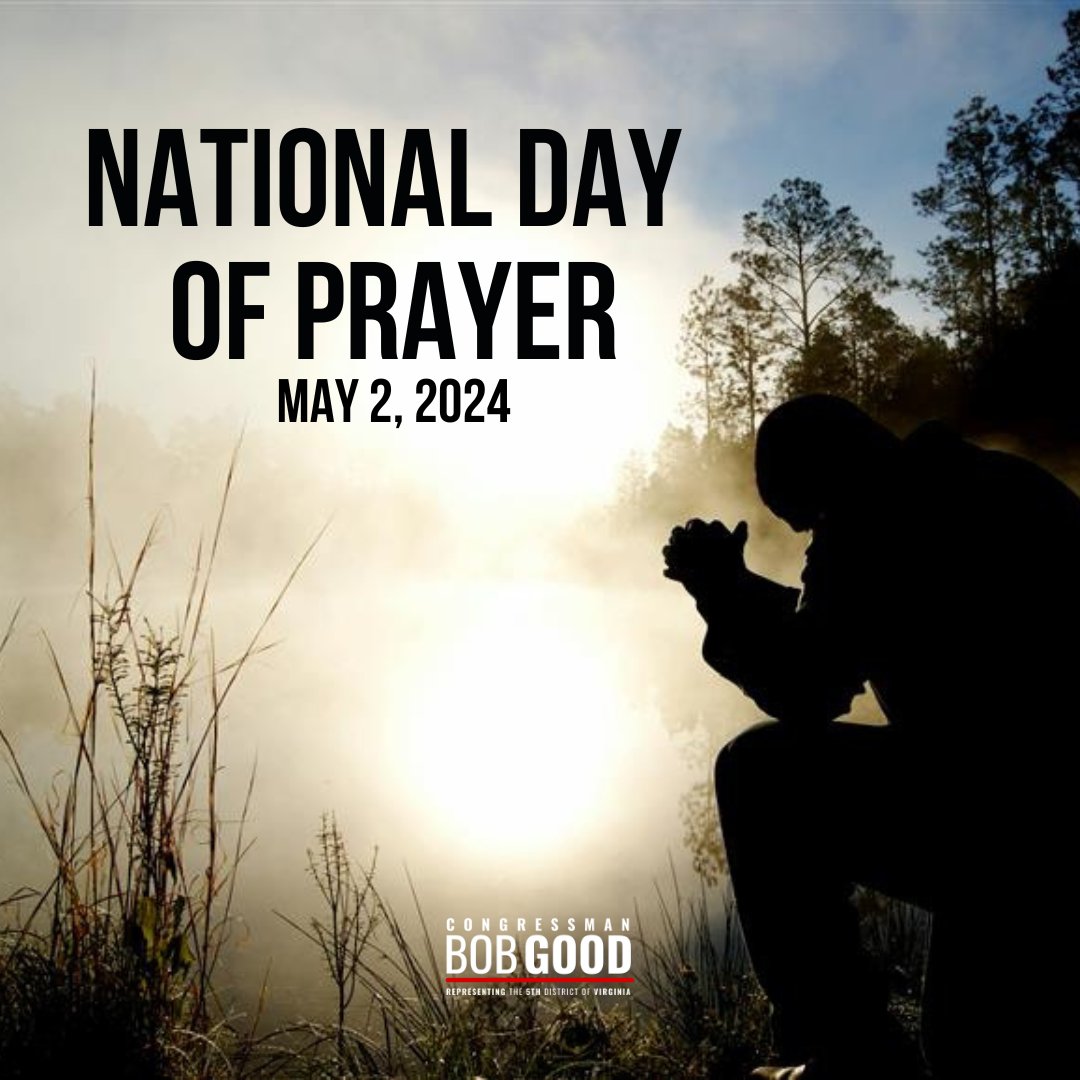 This National Day of Prayer, I am grateful to come before God to lift up our country, our freedoms, and Americans everywhere in prayer, just as our founders did.