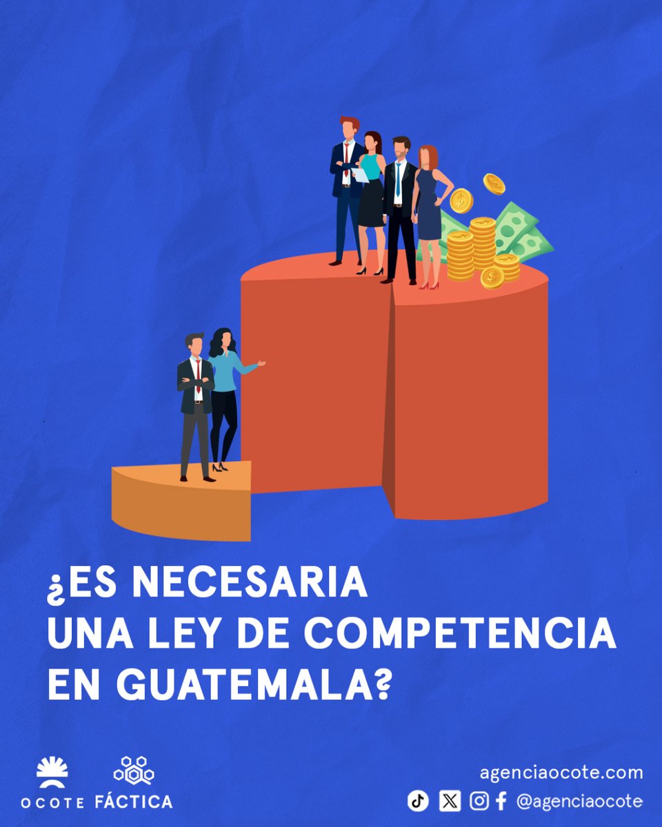 ¿Qué plantea la Ley de Competencia? 🤷‍♀️  Con esta nueva ley se pretende dinamizar el mercado y sancionar las prácticas monopólicas y de control de precios de varios sectores de Guatemala. En esta nota explicativa @amaldonadogt te da los detalles.  🔗agenciaocote.com/blog/2024/04/2…