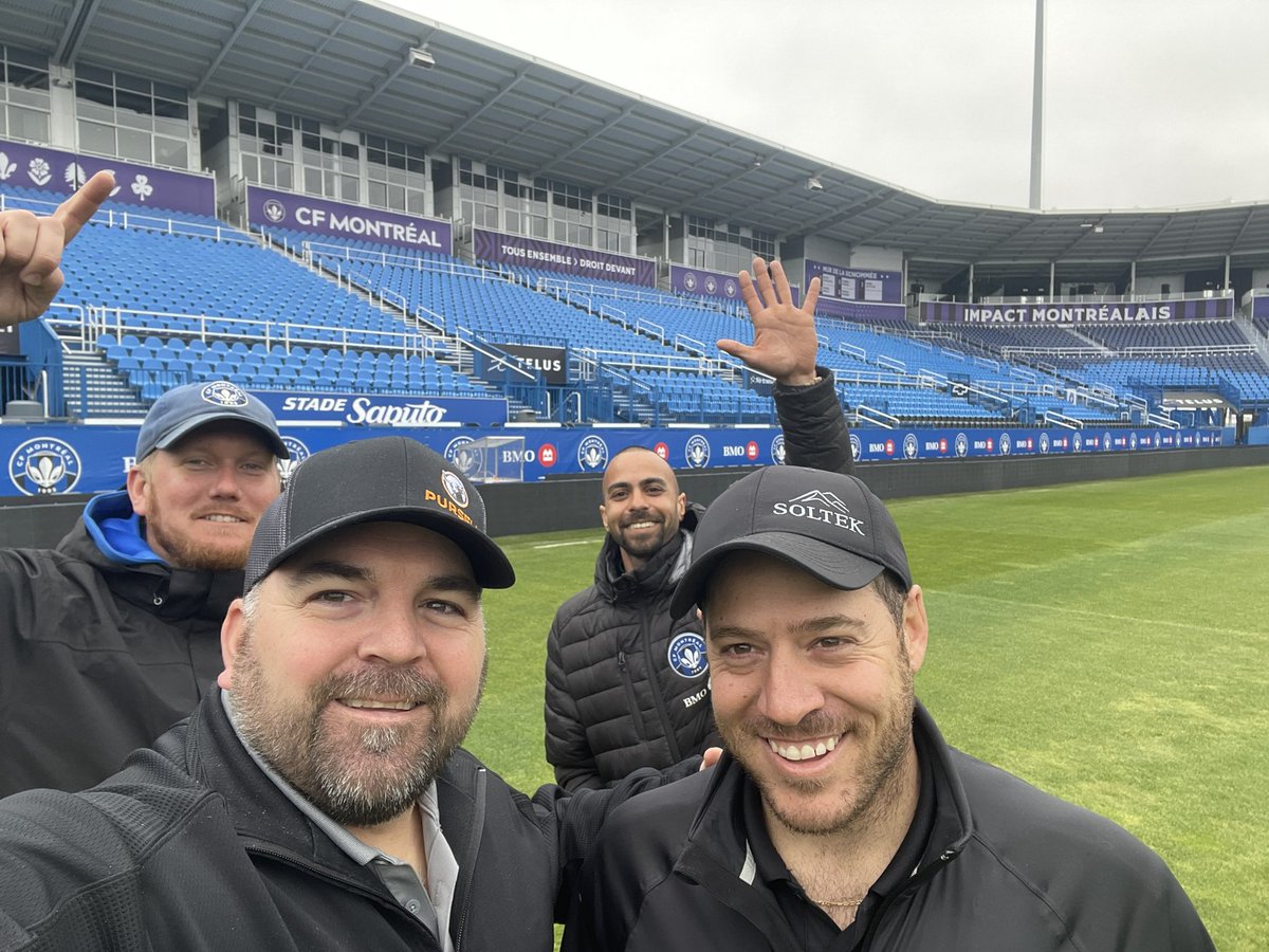 The boys are getting the field ready for Messi!!