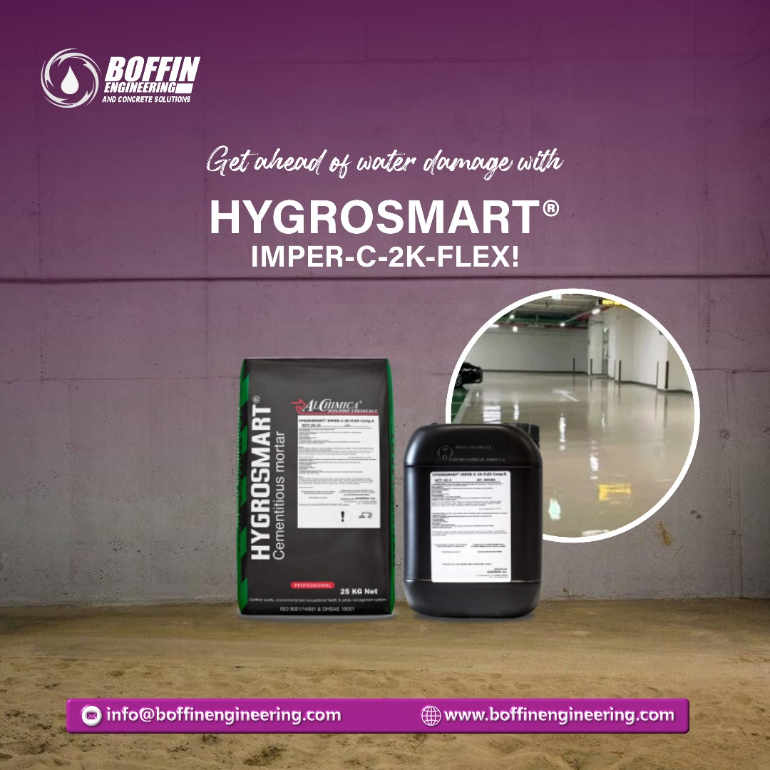 Say goodbye to water worries and hello to durable, flexible protection for your surfaces.   

 Upgrade your waterproofing game today!   

Discover more about the magic behind HYGROSMART®-IMPER-C-2K-FLEX.   

Send us a dm today !     

#innovationzero