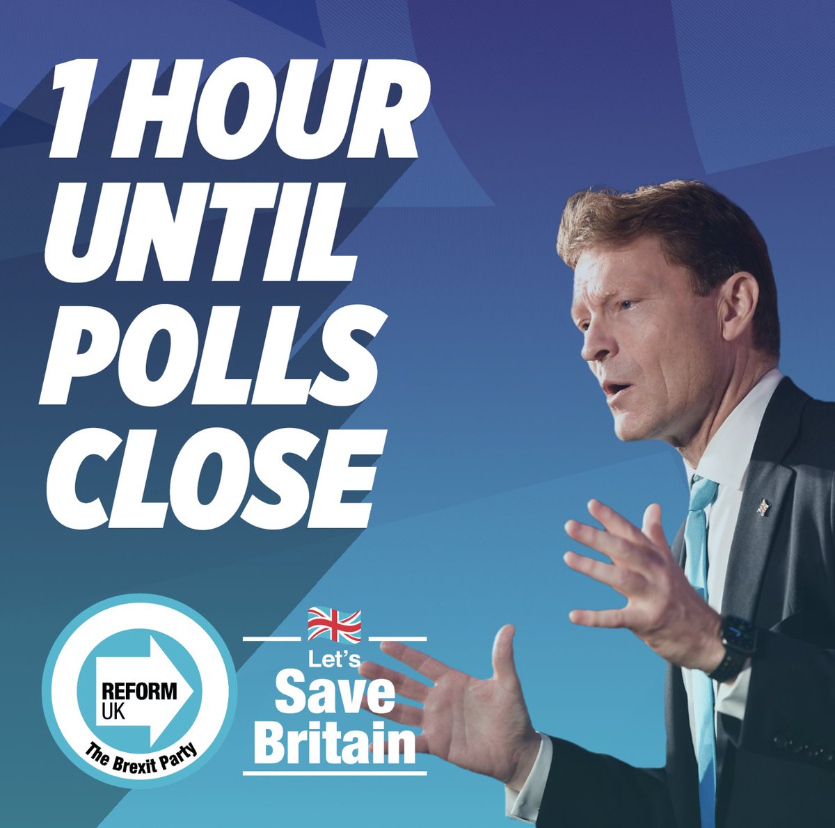 🗳️ 1 HOUR TO GO: Britain needs Reform. Vote for it! 🪪 Don't forget your voter ID!