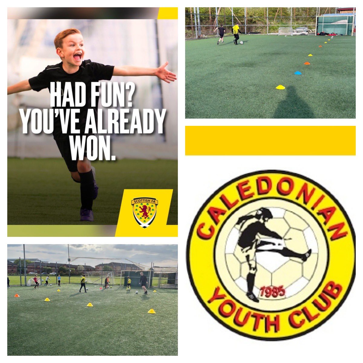 Fun filled session for the 2016s tonight @ Caley 🤩 

Lots of touches of the ⚽️ with the intro activity➡️ 1v1’s ➡️ SSG’s 🥅 

Great session by the coaches 👏🏼 

 2014s & 2015s enjoying their Thursday night training game against each other 🤝🏻😃

#PowerOfFootball 
#LetThemPlay