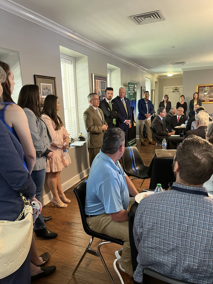 LDWF's tweet image. LDWF Exec team recently attended the Louisiana Legislative Sportsmen’s Caucus Luncheon where we were able to connect with members on the importance of our Sportsman’s Paradise. Thank you to State Rep. Jerome Zeringue for your support of our dept!  @HunterandAngler