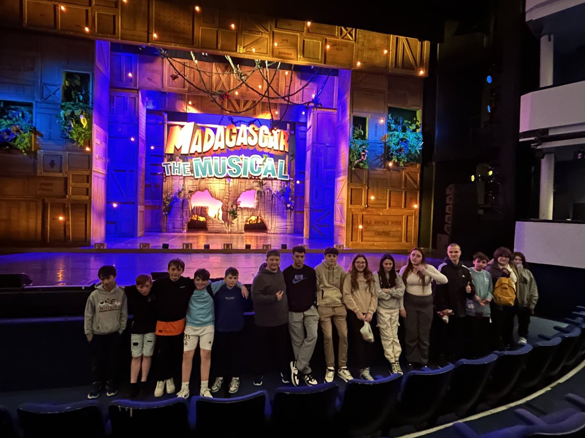 Superb evening @EdenCourt watching “Madagascar The Musical” with some of our @MillburnAcademy S1-3 Nurture pupils. Lots of enthusiasm and fun! Accompanying staff were impressed with the mature way the pupils represented the school. Great conduct and respect from all.