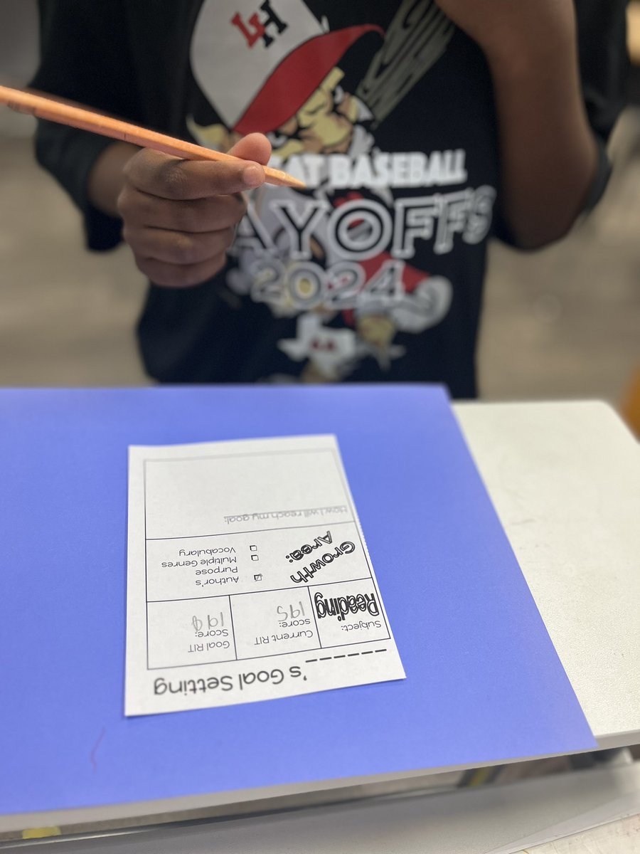 Today my 3rd grade students set the map reading goals. Growth is on the horizon. “Setting goals is the first step in turning the invisible into the visible.” #TEAMHPPM #RISDBelieves #RISDWeAreOne