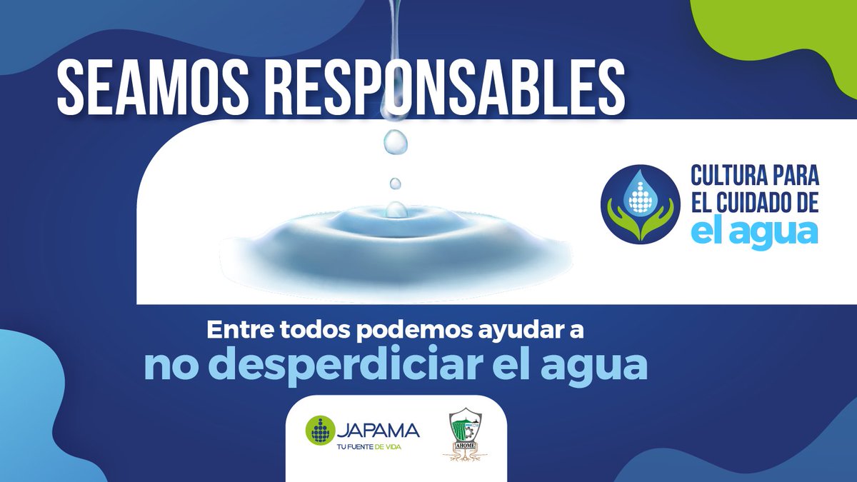 #CuidemosElAgua #CuidaElAgua 💚💧
#CulturadelAgua