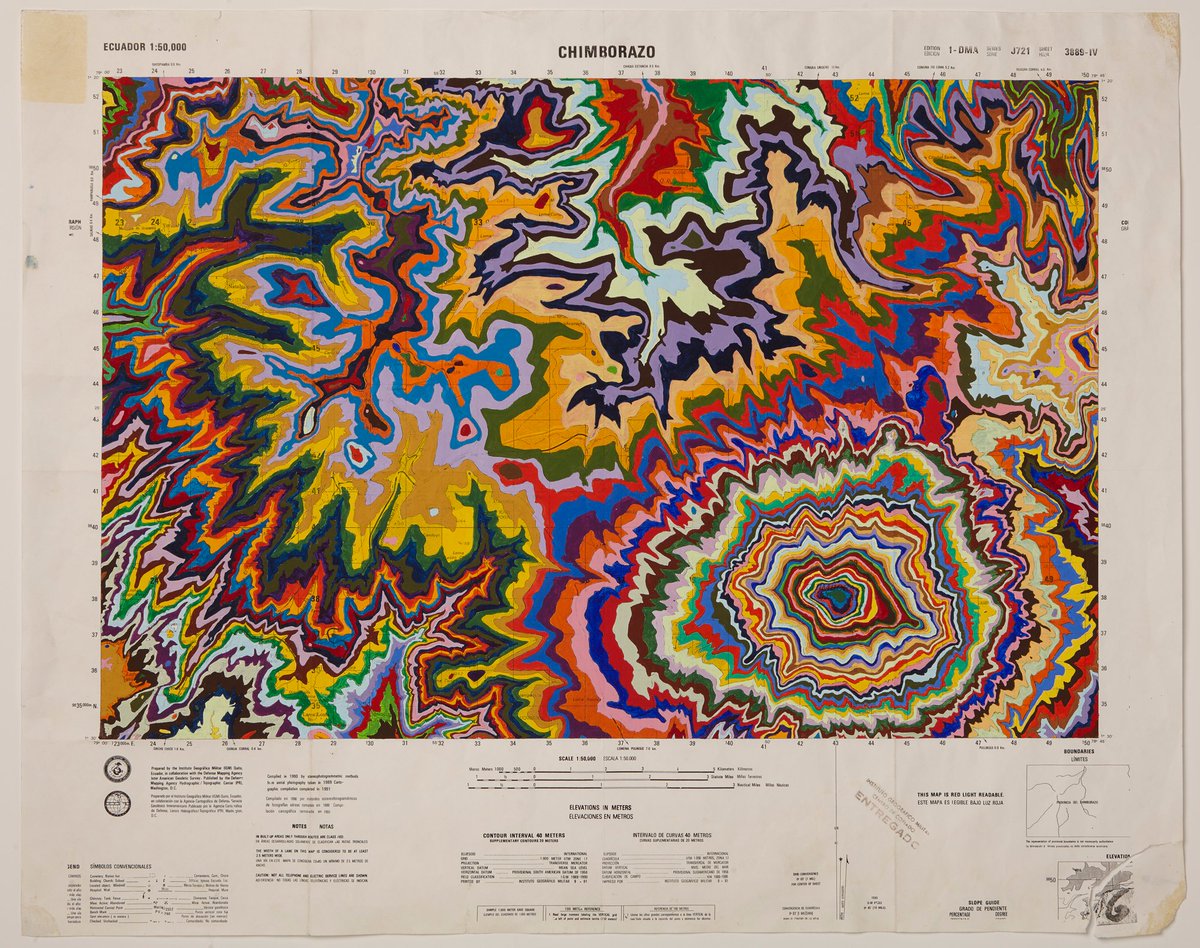 Thinking about Kathy Prendergast's strata maps.