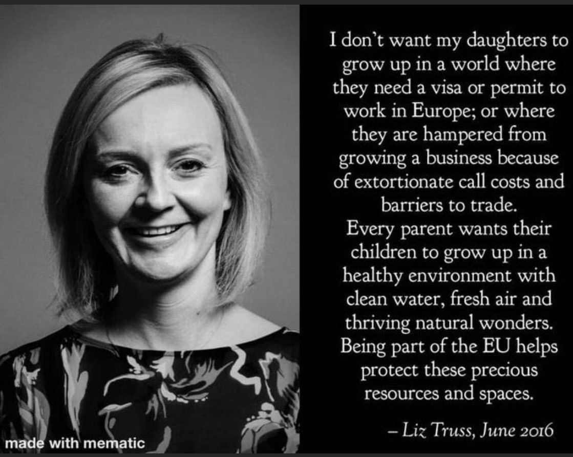 @trussliz @NorfolkPCC @Conservatives Didn't you say this.
Pity 'the other people' in your head trashed the economy, raised mortgages and diminished the UK in global standing.
Do you still hear the voices?
#torysleaze #ToryLies #ToryBrokenBritain #ToryCorruption #Torychaos