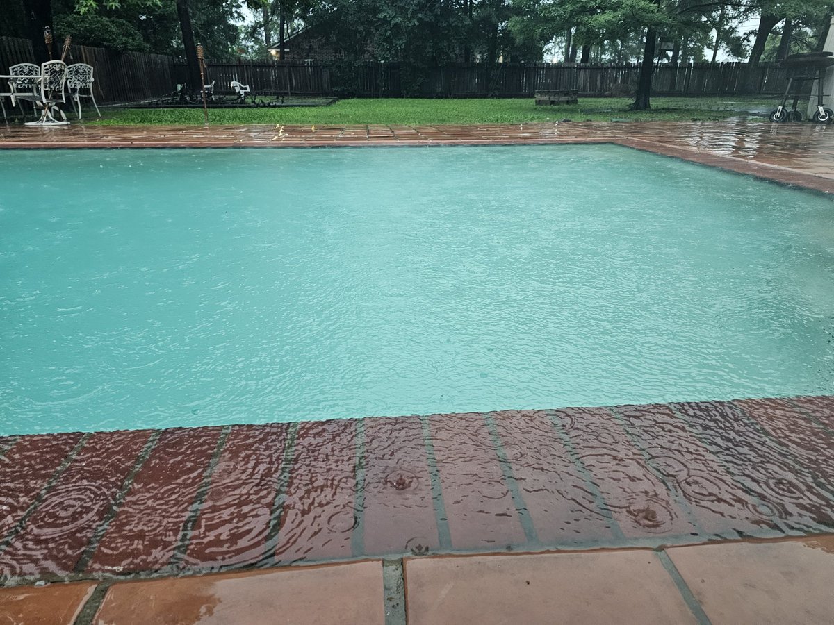 Storms and Traffic have been Horrible today,,, I think we've gotten enough Rain! Guess I won't need to fill the pool!! It can stop now, please!!🤪🤦‍♂️