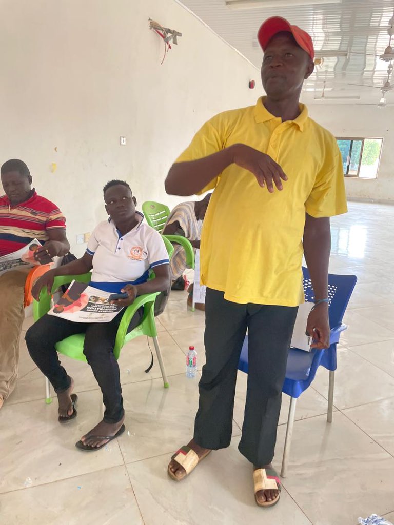 As part of our strong partnership with @GhanaMalaria @_GHSofficial Service #NabdamDistrict we held a review meeting with volunteers working to increase ANC attendance, IPTP dose adherence & behavior change to eliminate malaria to achieve maternal and child health targets #SDGs