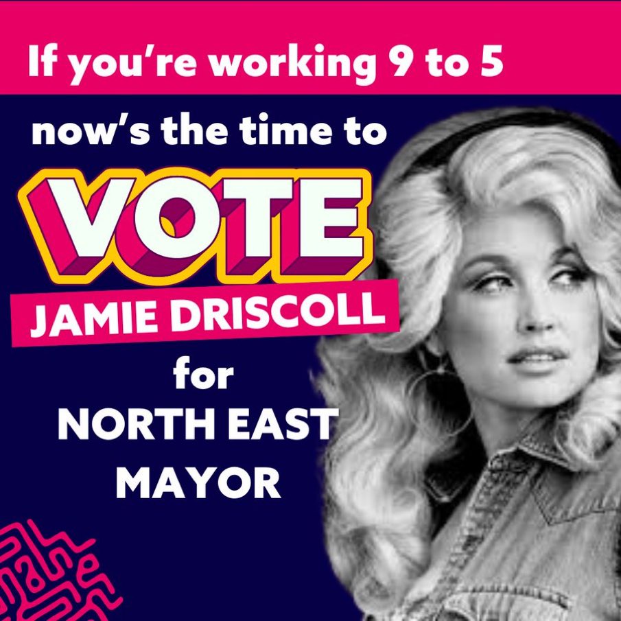 📣📣📣📣📣📣📣📣📣📣📣📣📣

YOU HAVE ONLY (1) hour left to cast your 🗳 #VOTE  #JamieDRISCOLL
#NorthEastMayoral 
Take your photo ID. 
#VoteINDEPENDENT 
Make the best choice for your communities.👇👇👇👇👇👇
