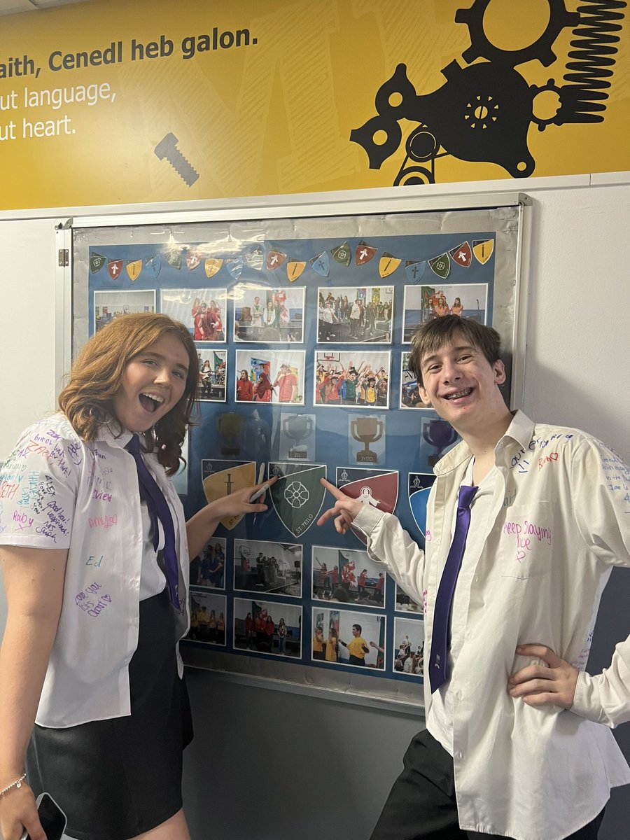 Today was yr13 leavers day... 

To Soph, you have been the best head of house to work with this year! You have supported my crazy ideas and it has been amazing to be in Teilo with you 💚 - Joe

House teams will return after exams for Sports Day with a new team! Green Army 4ever!