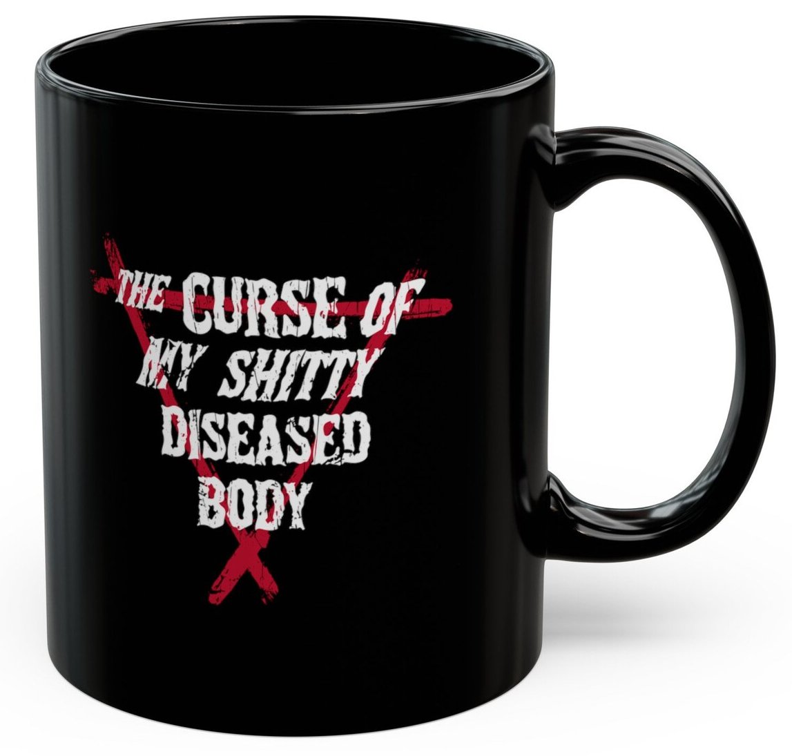 My newest mug on Etsy (also t-shirt) tinyurl.com/4vphn3e6 #chronicillness #autoimmune #fibro #mecfs
