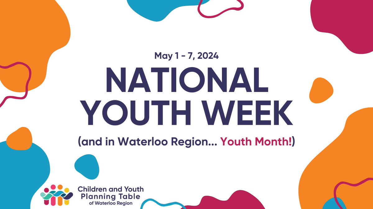 #NationalYouthWeek is here! 🎉 #DYK in #WatReg we actually celebrate Youth MONTH? Check out this page from @CityKitchener with tons of free youth events and more! kitchener.ca/en/news/youth-…