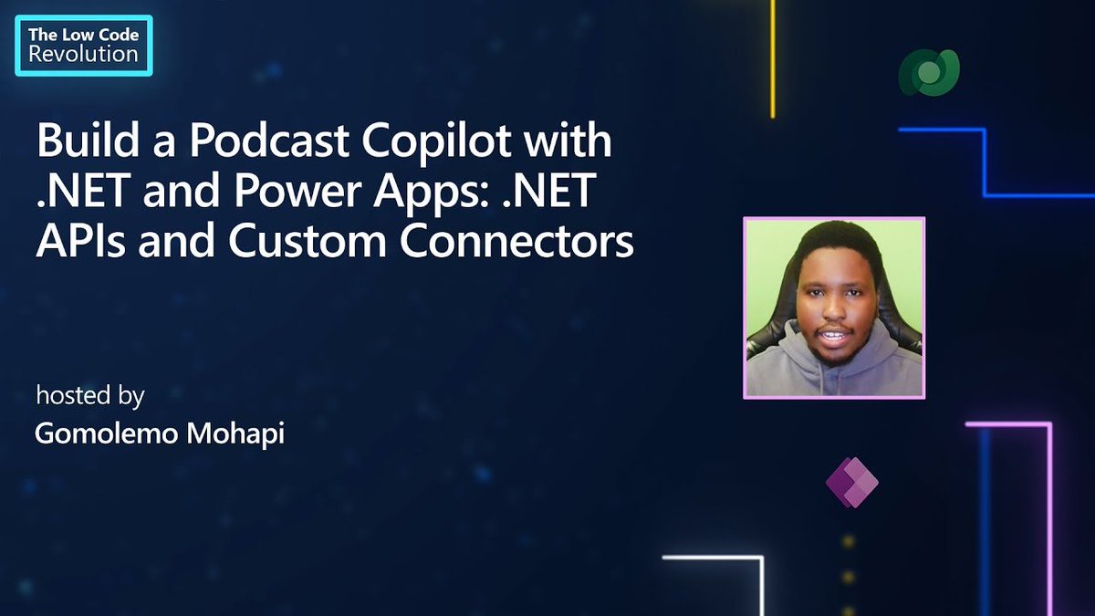 Continuing on in our series on building a podcast copilot with .NET and Power Apps, we create a .NET API using the #dotNET Azure OpenAI SDK and creating a Custom Connector from within #VisualStudio. 🎥 msft.it/6011YJbv9