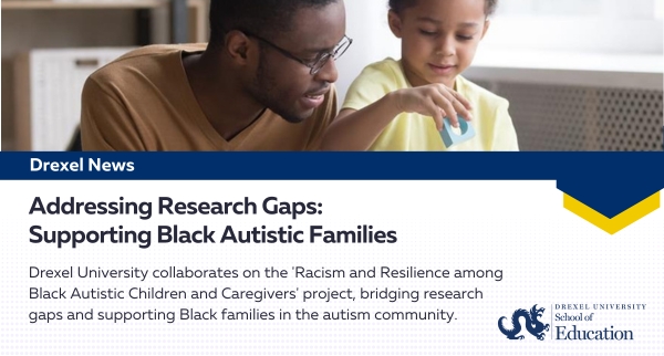 Drexel collaborates with @Drexelautism on 'Racism and Resilience among Black Autistic Children and Caregivers' project, addressing research gaps and supporting Black families in the autism community.

Read More: drexel.edu/news/archive/2…

#ExperienceDrexel #AutismResearch