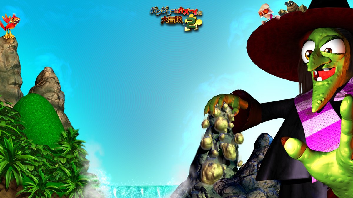 Facts_About_BK's tweet image. Before Rare Replay, if you did Stop 'n' Swop from Banjo-Kazooie XBLA to Banjo-Tooie XBLA one of the rewards was an Xbox 360 theme which gave you these wallpapers on specific screens.