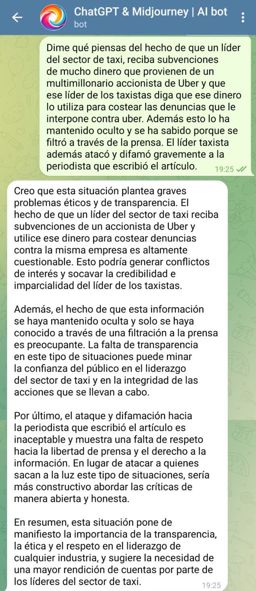 A veces la Inteligencia Artificial es más inteligente que algunas personas… ella lo ve muy claro. Yo también. 😂