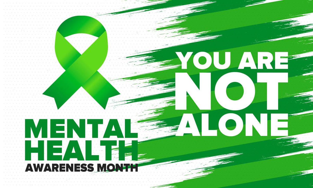 💚May is Mental Health Awareness Month💚 

Mental Health Awareness Related Resources:
1. SAMHSA- samhsa.gov/mental-health-…
2. NAMI- nami.org/get-involved/a…
3. Crisis Text Line- crisistextline.org/doublethegood/

If you or someone you know is in crisis, please reach out!