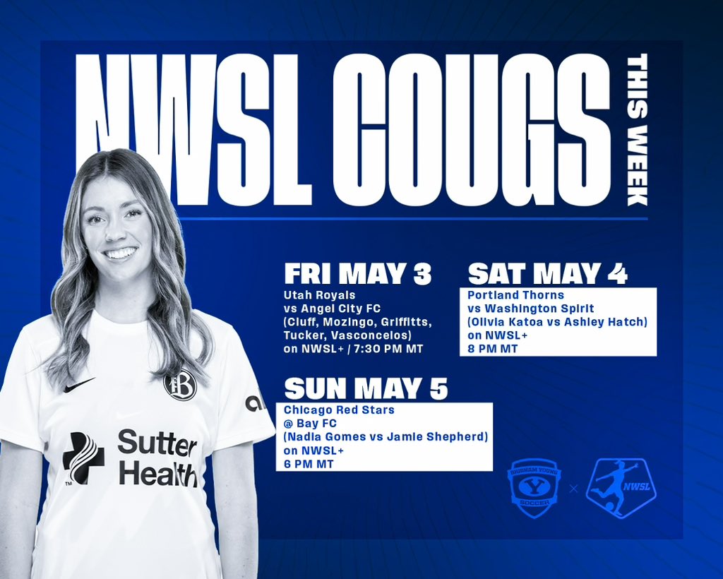 NWSL COUGS THIS WEEK➡️