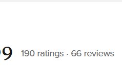 Just 10 ratings away from breaking 200 on Goodreads! 🤍