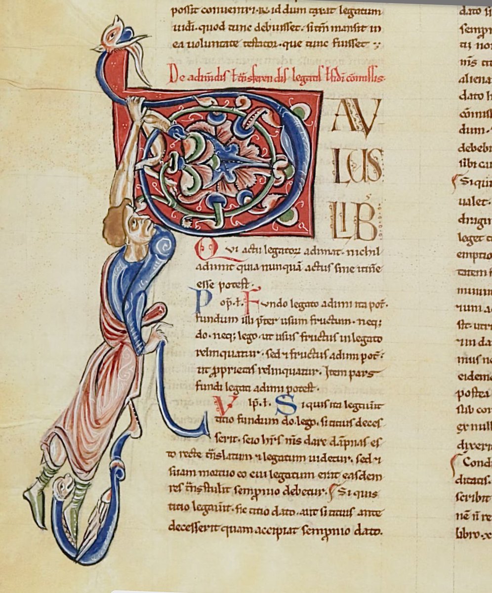 Hanging on to the letter of the text BnF MS Latin 4454; Justinian's Digest; 3rd quarter of the 12th century; France (Sens); f.98v @GallicaBnF