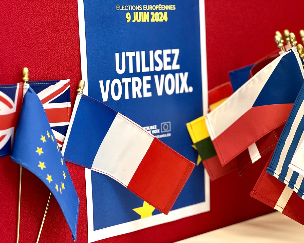 #EUelections2024 - millions of EU citizens have the right to vote on 6-9 June. ❗️French citizens living in the UK have to register by Friday 3 May. #UseYourVote ℹ️ More info here: uk.ambafrance.org/S-inscrire-sur… #utilisezvotrevoix