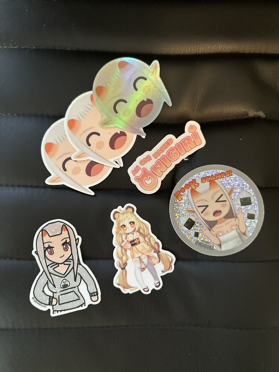 Stickers got here! 🔥❤️ they are amazing! @mangaka7 you guys did an amazing job on these!