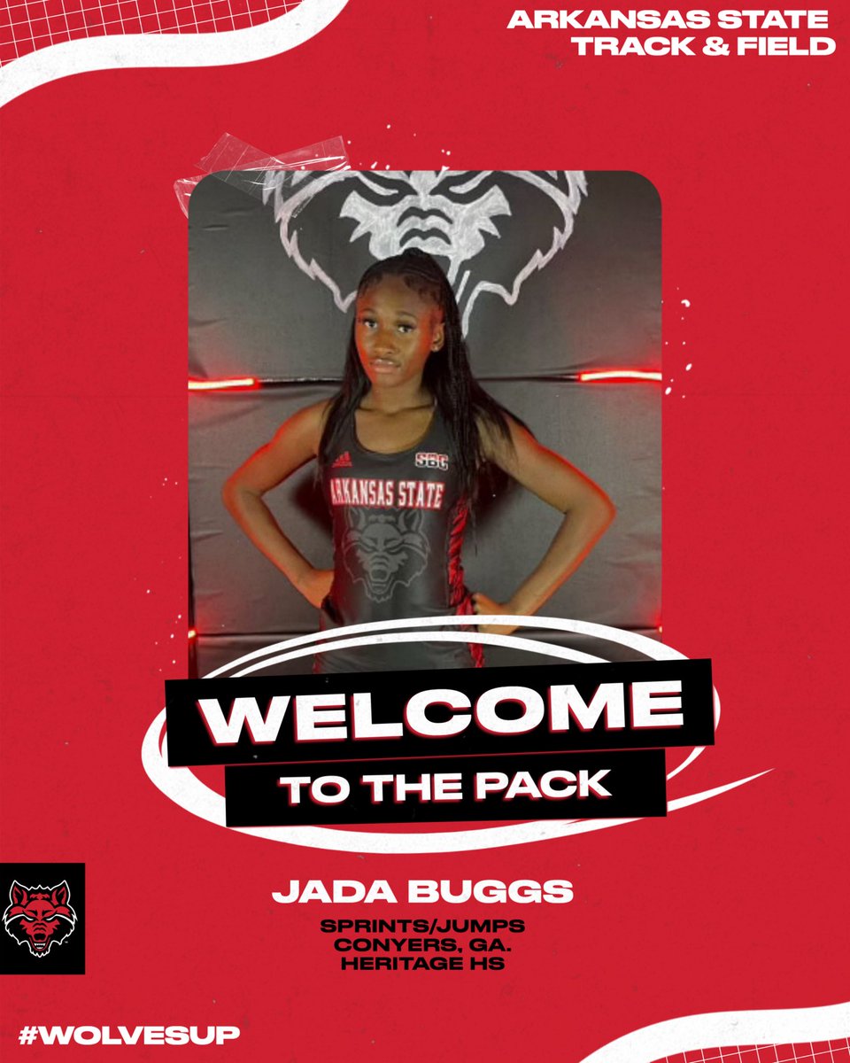 Welcome to the Pack, Jada! ✍️ 🐺 Jada Buggs ⚫️ Sprints/Jumps 📍 Conyers, Ga. | Heritage HS #WolvesUp