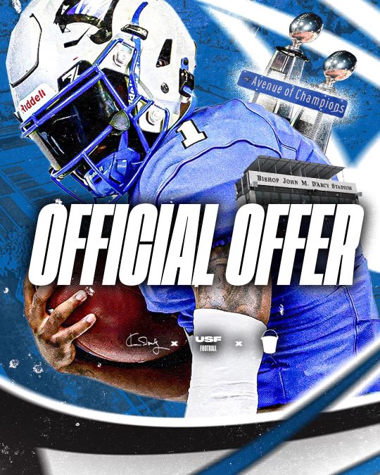 #AGTG Blessed and grateful to receive my first collegiate offer from the University of St. Francis. Thank you @footballcoachj and the whole St. Francis staff for believing in me. #GoCougars