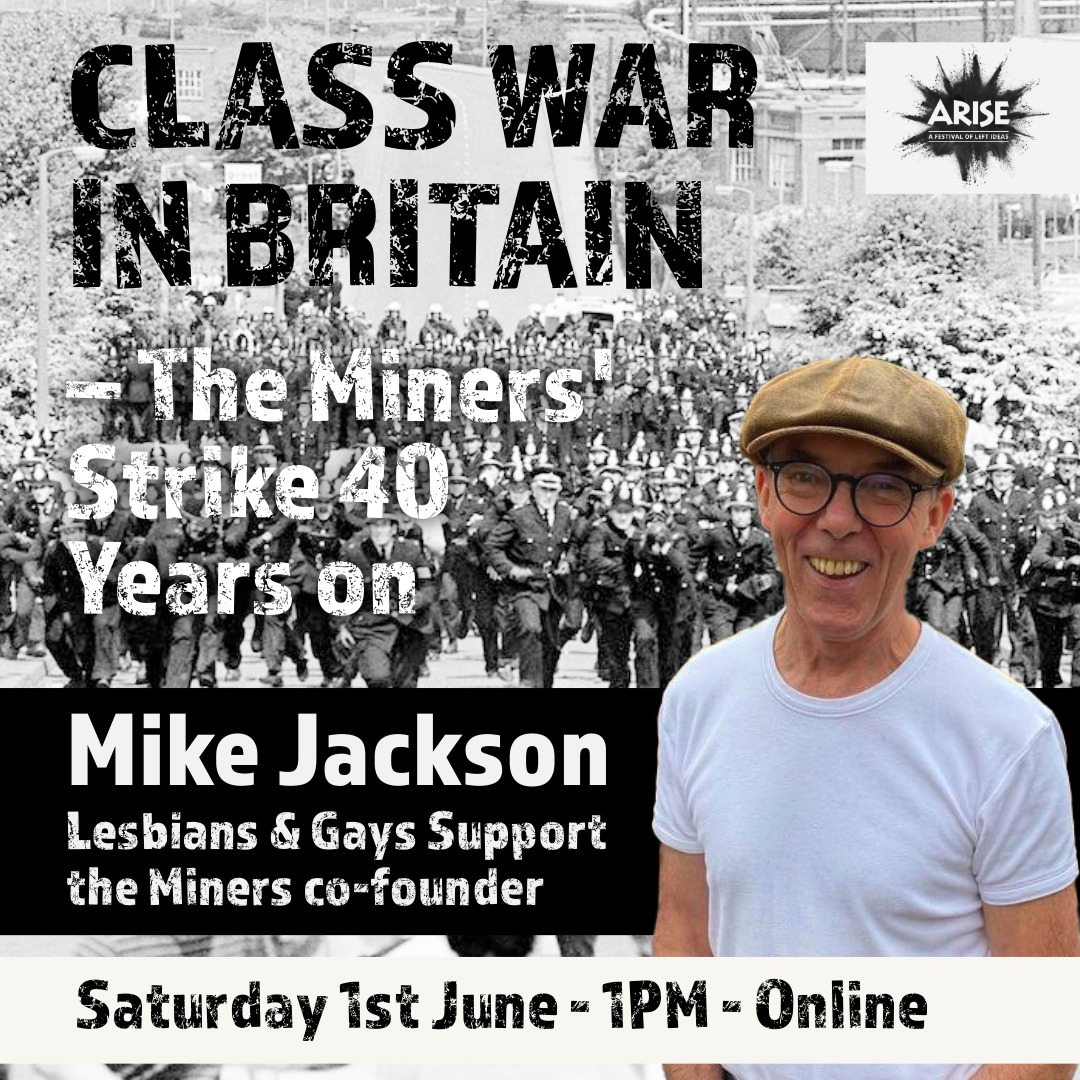 The story of @LGSMpride's solidarity with the miners is as moving as it is inspiring🌈⛏ We'll be hearing from @mikeinpride on the historic struggle and the lessons for today, alongside a range of movement voices! Join us on Saturday, June 1st ⬇ eventbrite.co.uk/e/class-war-in…