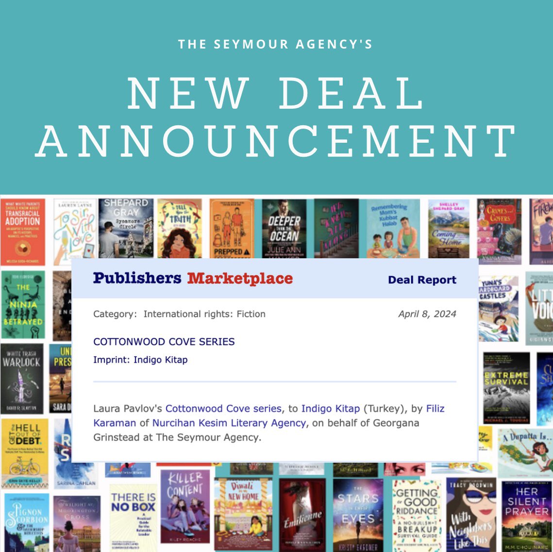 🌟New Deal Announcement🌟 Huge congrats to author Laura Pavlov and agent Georgana Grinstead on this new international rights deal!!