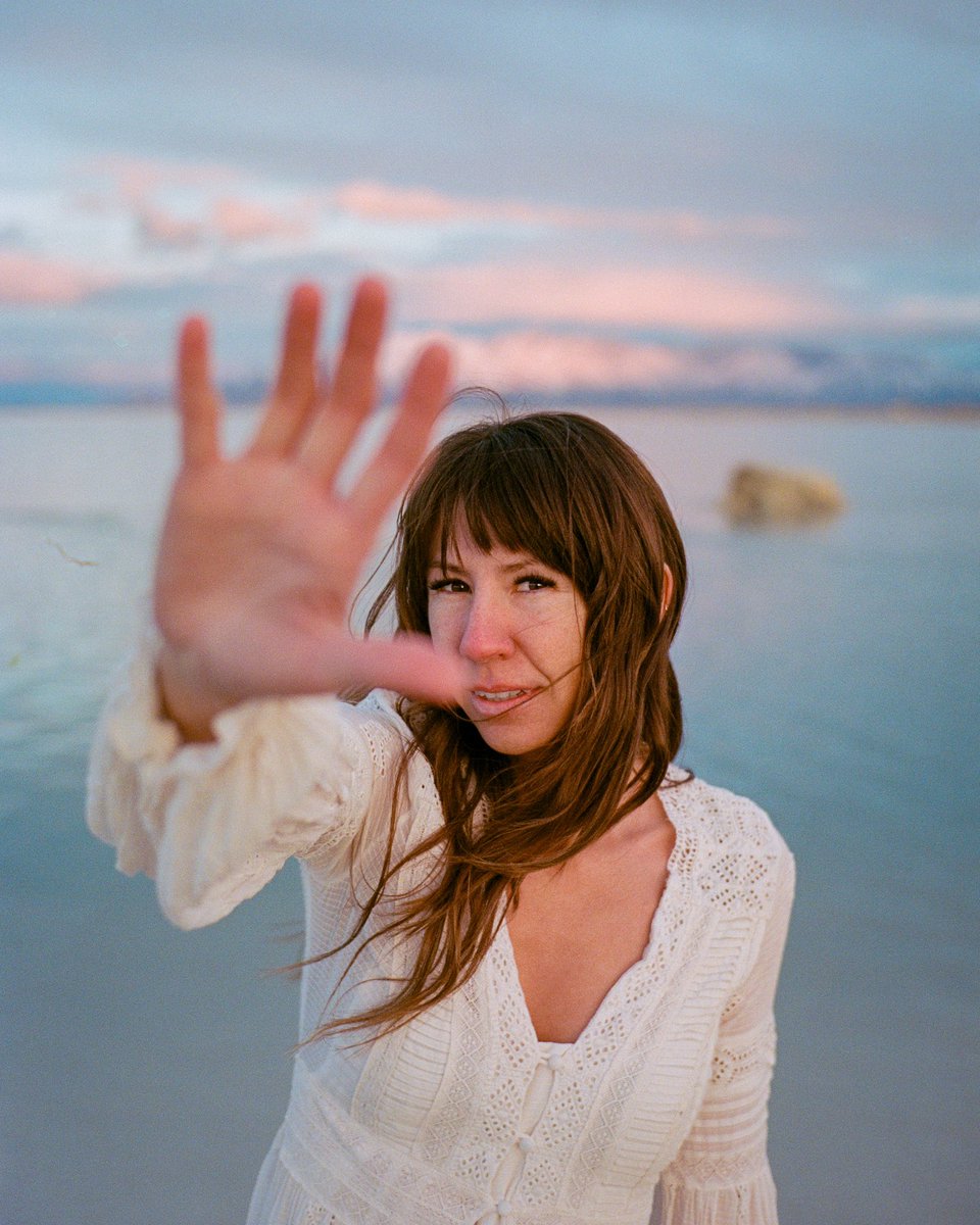 Sunset in the Salt Flats on film