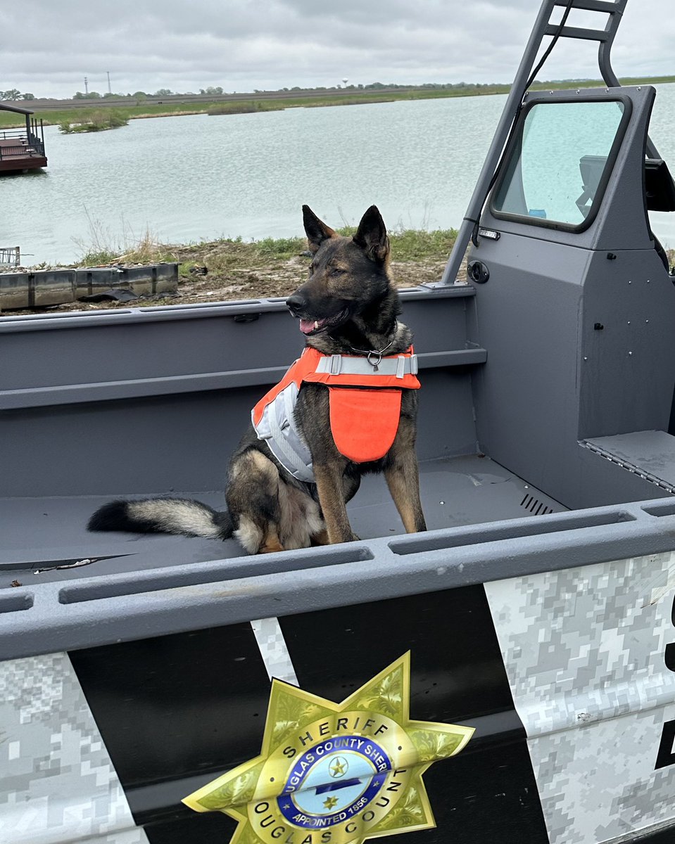 DCSO K9 Oakley was commanding the Nautical Services Unit effort today in Bennington Lakes.

Using radar to search for cars, trailers or forklifts that may have been tossed into the lake by the tornado.