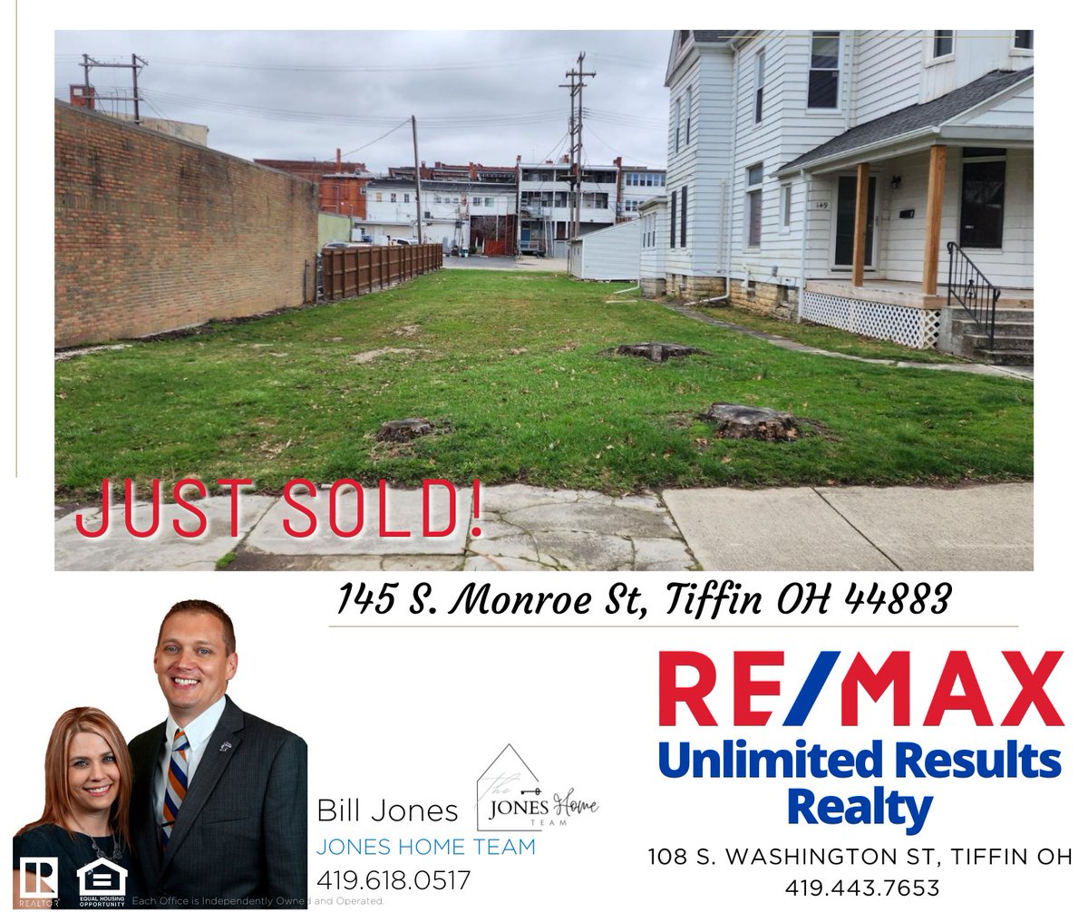 If you are looking to 🆂🅴🅻🅻 your home, call me at 𝟰𝟭𝟵.𝟲𝟭𝟴.𝟬𝟱𝟭𝟳 or visit my website at BillJones.Remax.com. I will be happy to help!

#realestate #remax #remaxagent #cmn #CMNhospitals #forthekids #remax4kids #sold #northwestohio #ohiorealestate