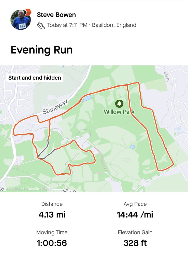 Busy day today, but I felt good, total distance 15.2 miles total steps 31,031 morning walk, school runs and out with the running club tonight.