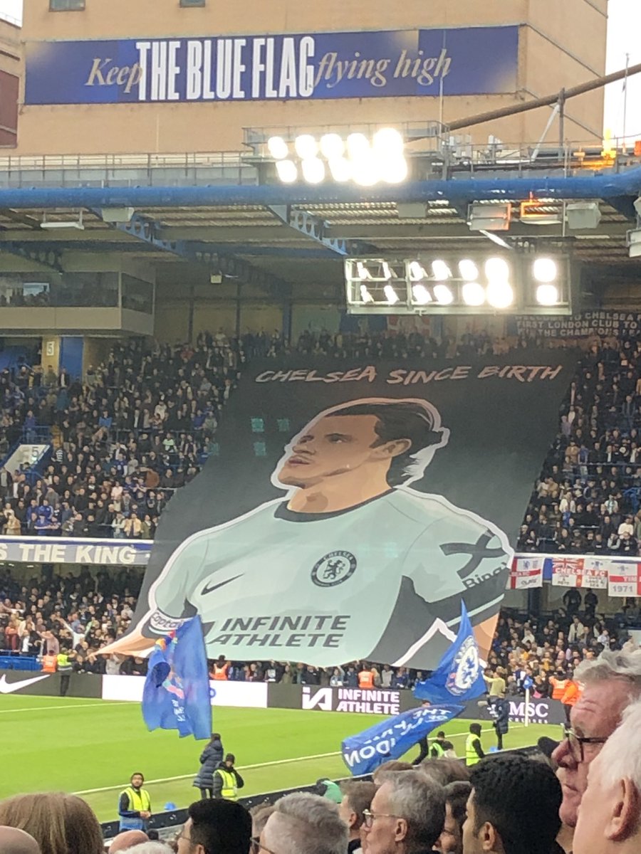 A great win and if sensitive people online are pissed off by a banner of a youngster brought though the ranks? Even better 😂😂 #CFC #ChelseaFC