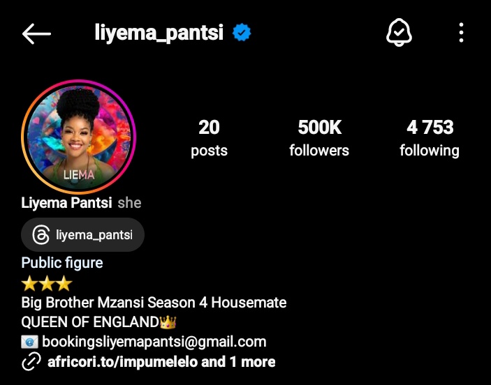 Superstar 🌟⭐️💗🌸 500k stronger 💪🏾👏🏾 LIEMA PANTSI MOST WANTED LIEMA THE SONGSTRESS #LiemaOnYoutube #LiemaPantsi