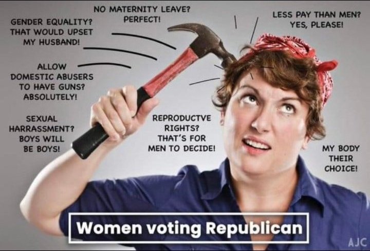 @CalltoActivism Women voting republicans 👇👇