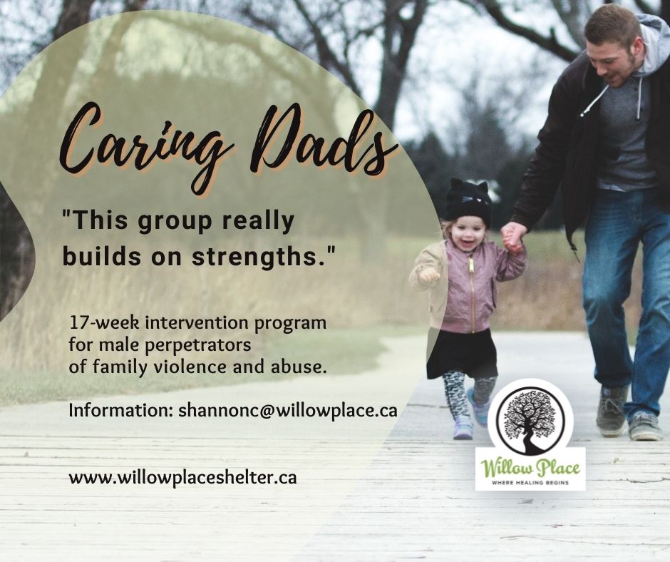 Willow Place offers the internationally-recognized Caring Dads program in collaboration with community partners. 

#willowplace #wherehealingbegins #familyviolenceprevention