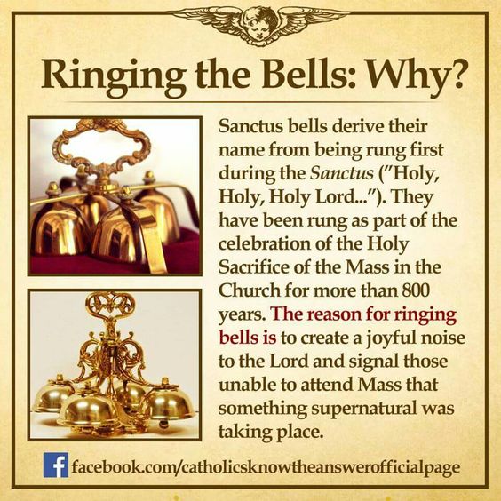 Something to keep in mind next time you hear bells at Mass! #catholic #holymass #catholicmass