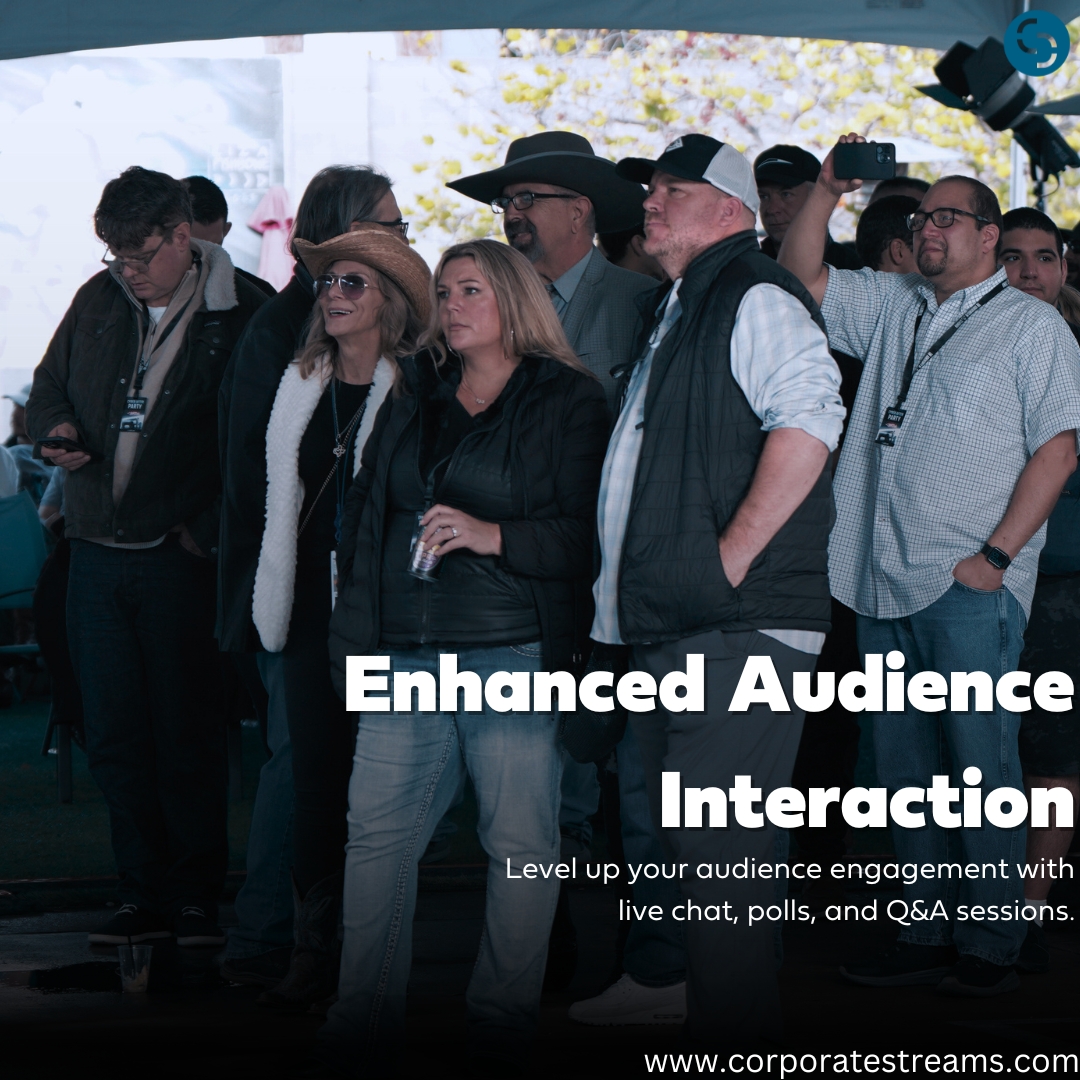 Professional live stream companies know how to elevate interactions with live chat, polls, and Q&A sessions. Get your audience engaged and create an immersive experience! #AudienceInteraction #MemorableStream  #EngageAudience #StreamEngagement