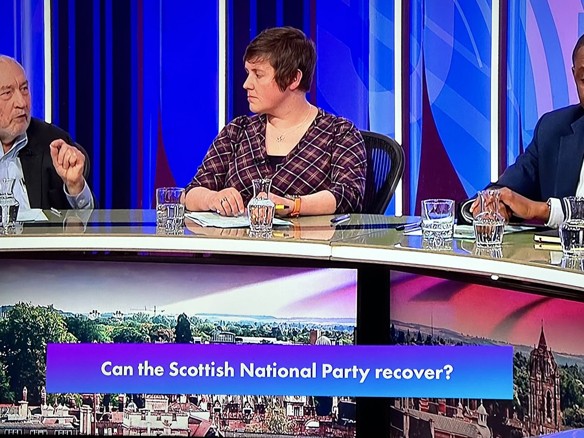 I’ve seen the clips of #bbcqt on here as I wouldn’t pay a penny to watch/listen to 24 hour anti-Scottish garbage.

And I cannot understand why a panel from Northstowe, Cambridge, England is obsessed with the SNP.

Loaded deflection question, 

Absolute smoke and mirror politics.