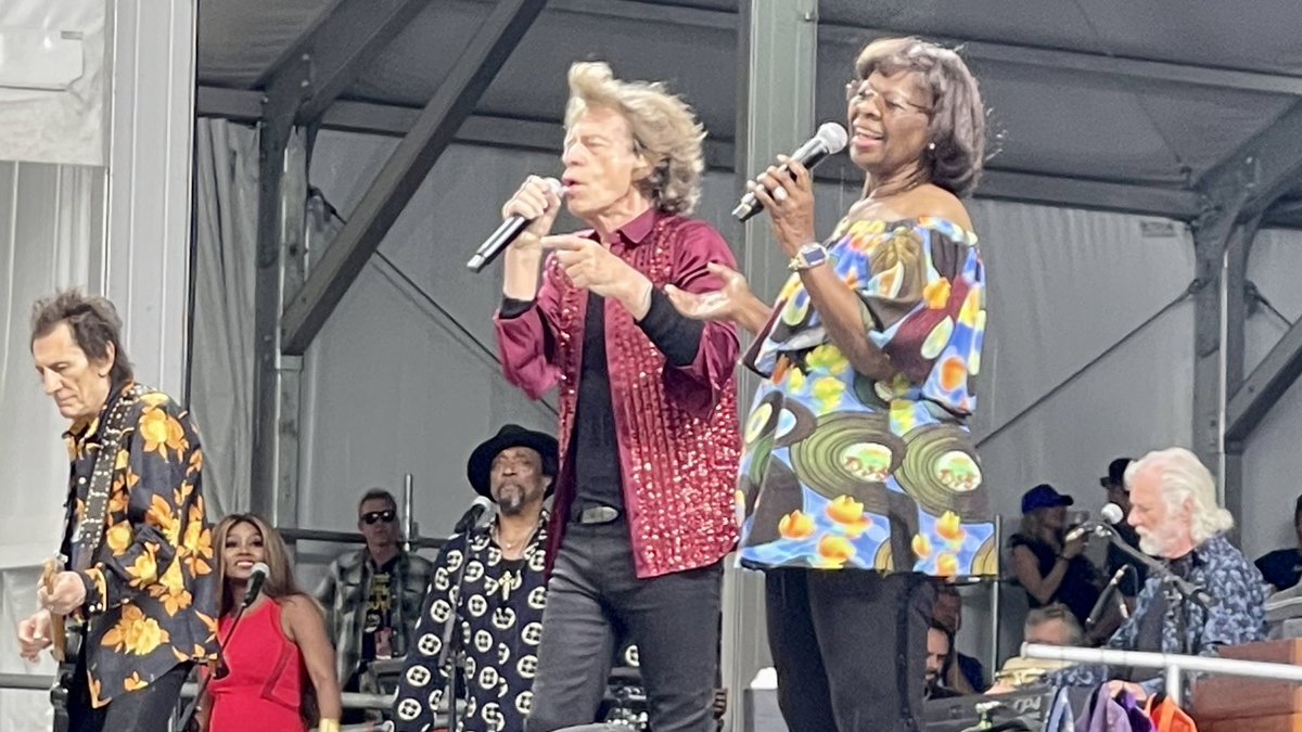 🎶 Time Is On My Side! 🎶 A historic duet with Mick Jagger and Irma Thomas at @JazzFest!