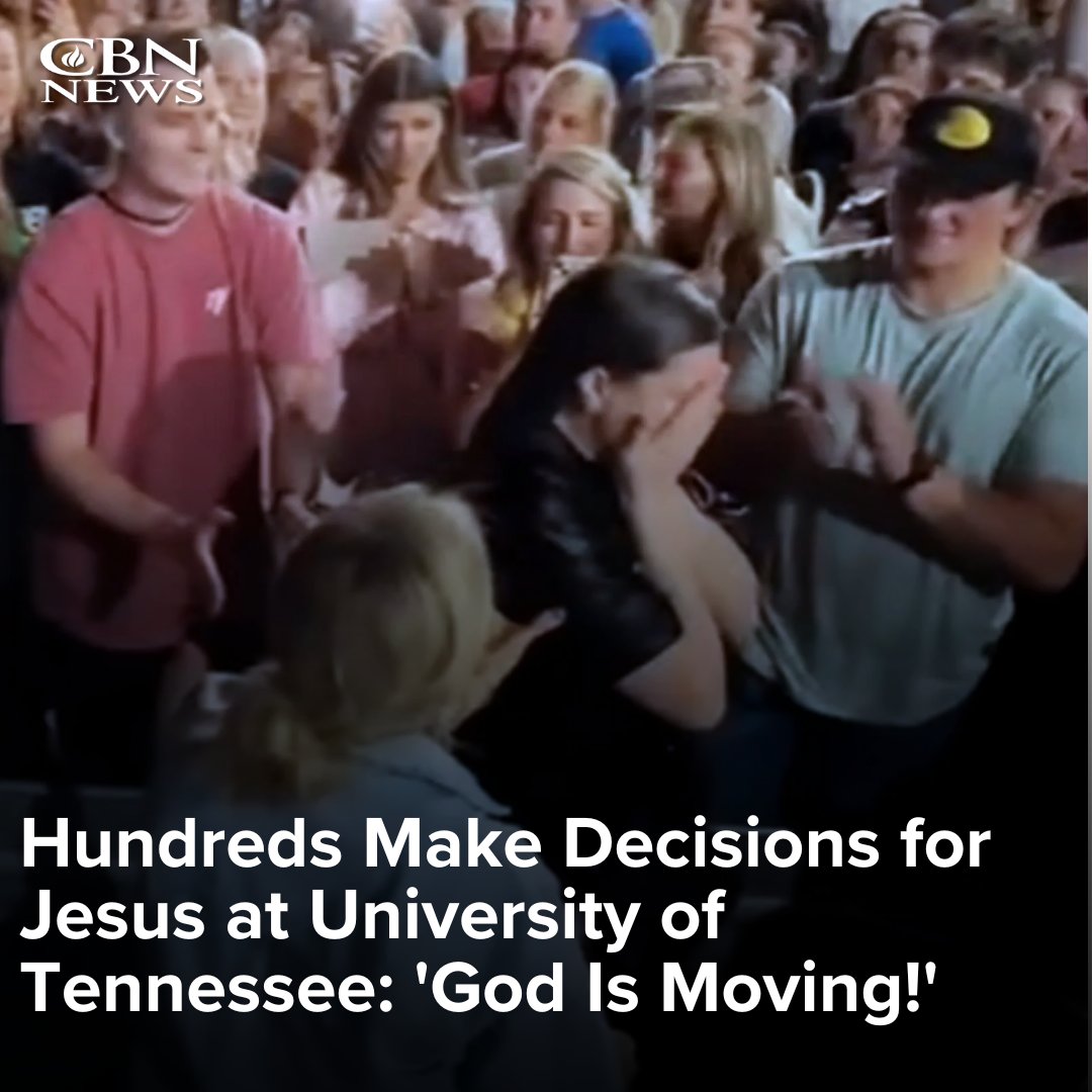 There is a spiritual awakening taking place on college campuses across that country that God alone can take credit for. Against the protests and violence among colleges and universities recently, some GenZers are choosing instead to uplift Jesus Christ. www2.cbn.com/news/us/hundre…