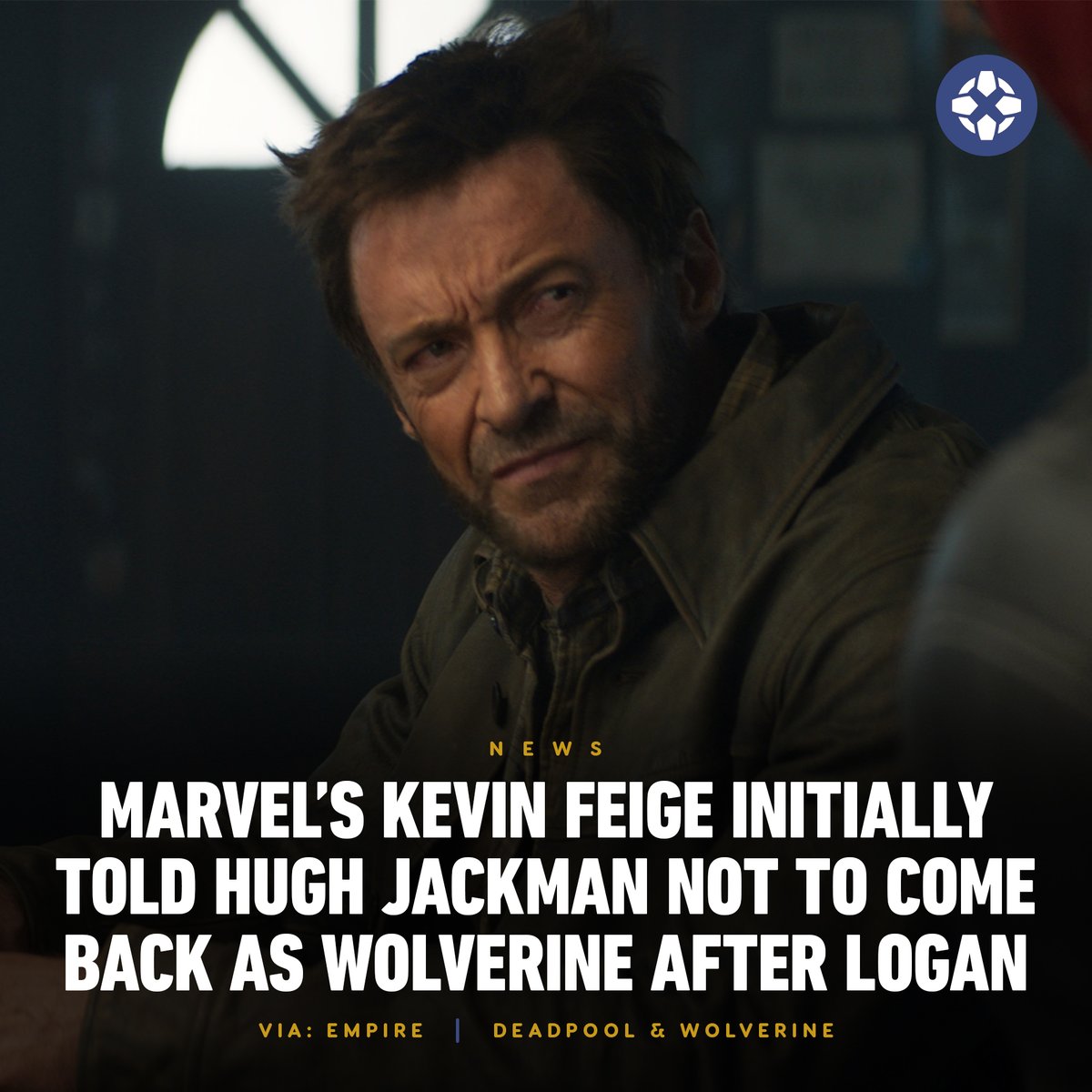 Kevin Feige told Hugh Jackman: “Let me give you a piece of advice, Hugh. Don’t come back. You had the greatest ending in history with Logan. That’s not something we should undo.' For more from the Deadpool & Wolverine interview: bit.ly/3UIDbDH